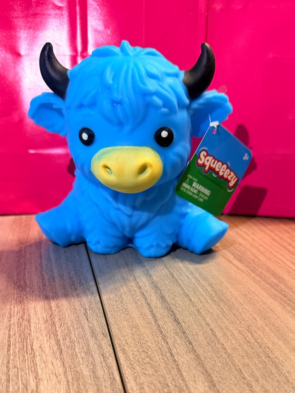 Authentic Squishy Highland Cow-Blue